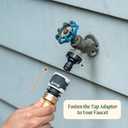Vego Garden Hose Fitting Quick Connector Set with Water Stop & Lock Feature Quick Release Kit Hose Fittings and Adapters- V1 Set of 4