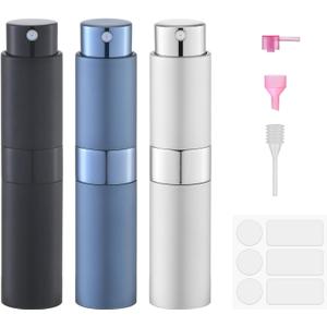 Fusupak Perfume Atomizer Travel Bottle Refillable: Cologne Sprayer Portable for Men - Mini Spray Empty for Refill - 8ml Small Size Blue