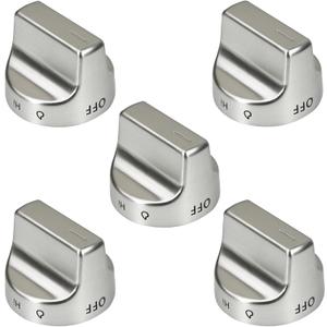5PCS Reinforced W11239985 Gas Range Oven Knob Replace W10850015 W11239985 4845290 PS12578779 Compatible With Whirlpool WFG550S0LZ1 WFG550S0HV1 WFG550S0LV1 WFG525S0JV1 Surface Burner Control Knobs