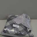 Tankaneo Womens Oversized Plaid Pea Coat Winter Casual Mid Length Cape Poncho Jackets with Pockets, Size M