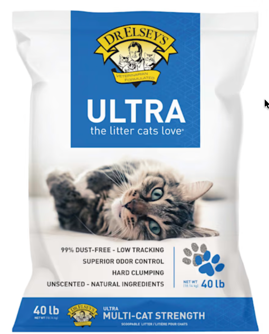 Dr. Elsey's Precious Cat Ultra Cat Litter 40 Lbs