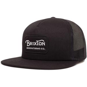 Brixton Men's Grade High Profile Adjustable Mesh Hat (Black/Black)