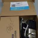 Veise Fingerprint Door Lock with 2 Lever Handles - Keyless Entry Door Lock, Electronic Keypad Deadbolt, Digital Smart Code & Front Handle Sets, Auto-Locking, Easy Installation, Satin Nickel