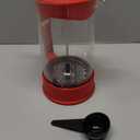 Bodum 34oz Brazil French Press Coffee Maker, HighHeat Borosilicate Glass, Red  Made in Portugal