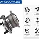 PAROD 512500 Rear Wheel Bearing & Hub Assembly Compatible with 2013-2018 Ford Escape, 2015-2019 Lincoln MKC 5Lugs