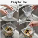 300 PCS Mesh Strainer Bags for Kitchen Sink Food Catcher, Disposable Mesh Sink Strainer Bags, Anti-Clogging Elastic Sinks Strainers Filter Meshbag, Sinks Trash Catcher Bag for Kitchen Leftovers Bath