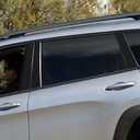 Rvinyl Pillar Post Pre Cut Window Trim Kits in Gloss Black Compatible with Jeep Cherokee 2014-2023 - Adhesive Backs
