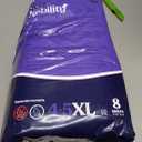 4-5xl Adult Diapers for Women and Men - 8 Bariatric Disposable Briefs with Tabs and Stretchable Side Panels - 100% Breathable with Maximum Absorbency