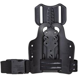 SAFARILAND Drop Flex Adapter with Single Strap Leg Shroud for Gun Holsters (One Size, Black)