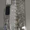 HXWEIYE 300LED Fairy Curtain Lights, 9.8x9.8Ft USB Plug-in 8 Modes Christmas String Hanging Lights with Remote for Bedroom Backdrop Wedding Indoor Wall Decor, Warm White, Tangle-Free  1 Pack (Regular)