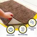 Muddy Mat® | Super Water Absorbent Door Mat Indoor, Microfiber Quick Dry Chenille Entryway Rug, Slip Resistant Front Door Mat, Indoor Mats for Entryway, Machine Washable Pet Rug, Mocha 48" x 72"