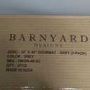 Barnyard Designs Premium Gray Non-Slip Door Mat (30" x 48", 2-Pack)