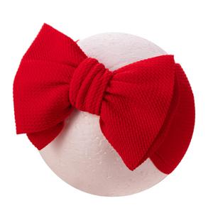 Big Bows Baby Girl Headbands with Bows Elastics Nylon Hairbands Oversized Head Wraps Large Hair Bow Hair Accessories for Baby Girls Newborn Infant Toddlers Kids (Black, Grey, Red)