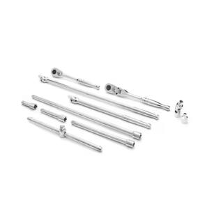 Husky 1/2 in. Ratchet and Accessory Set (11-Pieces) H12DT11PCBAS