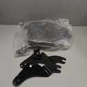 Sissy Bar, PSLER Motorcycle Detachable Backrest Passenger Purpose Seat Back Pad Cushion Adjustable Freely Removable for Touring Street Glide Electra Glide Road Glide Road King 2009-2025