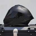 Motorcycle Helmet,Motorcycle Dual Visor Flip up Modular Full Face Helmet JR-815,DOT Approved Motorbike Helmet with Black Visor for Adults Men Women(XL,Matte Black )