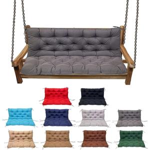 Swing Cushion Replacement Outdoor Porch Waterproof Bench Cushion 2-3 Seater Washable Bench Replacement Cushions for Outdoor Patio Porch Swing Cushions, 40x40in