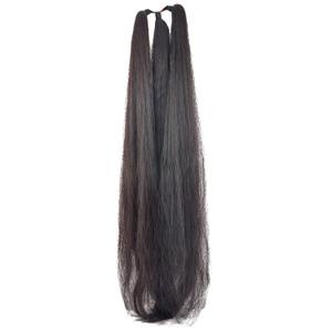 Fashion Natural Soft Synthetic Nylon Ponytail Extension Straight Wrap Around Thick False Hair Extension, Parandi Artificial Choti Hair For Jada Kuchulu Gantalu Set For Women (Black 26 Inches)