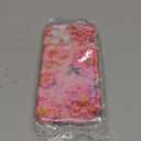 XIZYO Case for iPhone 14 Pro Max, Colorful Retro Oil Painting Flower Cute Floral Aesthetic Curly Wave Frame Laser Glossy Reflective Exquisite Stylish Protective Cover Women Girls-Pink Flower/Pink