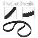 Primary Drive Belt BDL-30853-ST 8mm 1 1/2" 132 Tooth Compatible with Harley-Davidson Electra Glide FLH 1965-1978, Low Rider FXS 1977-1978 w/ 61-41 62-39 62-40 Rear Front Pulley BDL-30853 ST