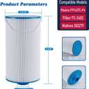 303279 Hot Tub Filter Replaces Filbur FC-2402, 5CH-37, PFF42TC-P4, 78460 and Lifesmart, AquaTerra, Fantasy, Freeflow, Simplicity, Bermuda, Aspire, Azure, Spa Filter-2 Pack