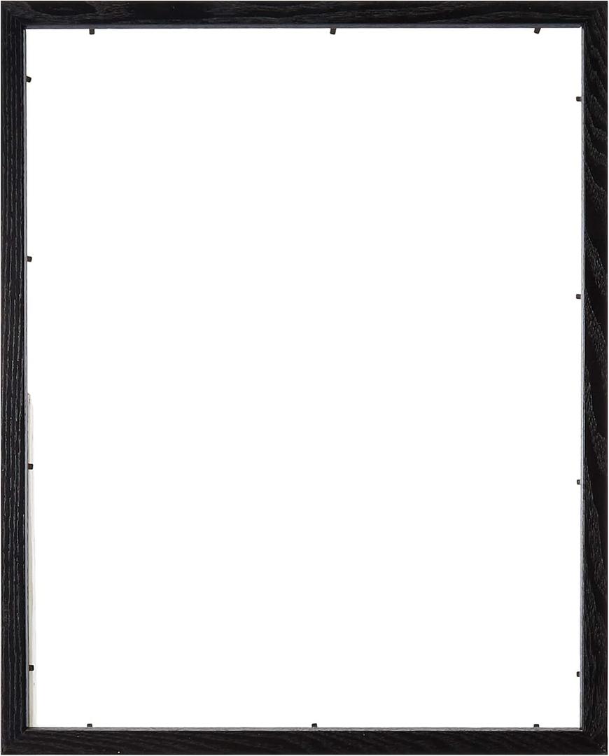 ArtToFrames 15x19 inch Black on Red Oak Wood Picture Frame, 2WOM0066-1343-YBLK-15x19