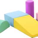 Soft Climbing Indoor Set for Toddlers - 6PCS Foam Climbing Blocks for Crawling, Sliding, and Active Play - Safe Toddler Climbing Toys for Ages 1-3