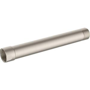 Hibbent Solid Brass 6 Inch Shower Arm Extension, Lowers Existing Shower Head, Brushed Nickel