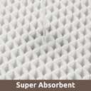 AMOAMI Waffle Bathroom Runner Rugs, Long Bath Mat Non Slip 24''x72'' White