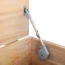 Morinbo Lid Stay 105 Degree Open with Soft Close, Lid Support for Toy Box and Upward Top-Opening Flap Doors, Easy to Install (Pack of 1)