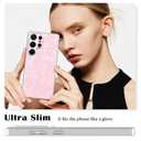 Newseego for Samsung Galaxy S25 Ultra 5G Case, Luxury Bling Rhombus Pattern Plating Case for Women Girls Men Anti-Scratch Soft TPU Frame Hard PC Back Bumper Cover for Samsung Galaxy S25 Ultra-Pink