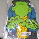Fun Express Green Monster Face Yard Sign - Monster Inflatable Outdoor Decoration - Monster Birthday Party or Baby Shower Yard Signs - Lights for Holiday, Garden, Lawn Party Decor Outside