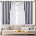 KAMANINA 1 Inch Double Curtain Rods for Windows 140 to 195 Inches (12-16 Feet), Silver Heavy Duty Double Curtain Rod, Telescoping Drapery Rod with Netted Texture Finials