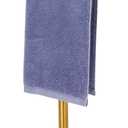 Gold Hand Towel Holder Stand for Bathroom Vanity Countertop SUS304 Stainless Steel T-Shape Free Standing Towel Rack Stand Towel Bar for Bathroom Kitchen