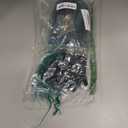 Double Ended 3 in 1 Dreadlock Extensions, 24 inch 15pcs Ombre Teal Green Mixed Dreads Extensions Set DE Dreads with Curly Dreadlocks for White Women