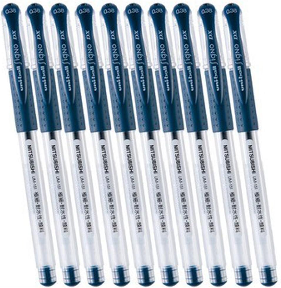 Uni-ball Signo DX UM-151 Gel Ink Pen 10 Set(Blue-Black)