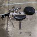 Antlu Saddle Stool Chair with Back Support, Ergonomic Esthetician Stool Chair for Salon Tattoo Spa Medical Dentist Clinic (with Backrest, Black)