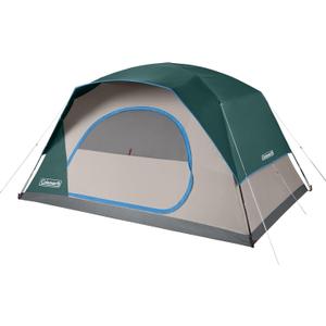 Coleman Skydome Tent with 5 Minute Setup, 2/4/6/8-Person Weatherproof Tent with Rainfly & Carry Bag, 20% More Headroom Than Traditional Canopies, PFAS-Free