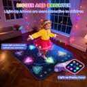 Dance Mat Toys for 3-12 Year Old Girls & Boys, Dance Mats with Light Up 8-Buttons & Wireless Bluetooth, Music Dance Toy with 5 Modes Game, Birthday Xmas Gifts for 3 4 5 6 7 8 9 10+ Year Old Girls Boys