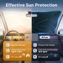 Autorder Windshield Sun Shade Umbrella for 2021-2025 Ford Bronco Accessories,Upgraded Ice Crystal Material,Easy Setup Umbrella Sunshade for Car Windshield,100% Sun Blocking(Not for Bronco Sport)