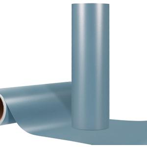 WRAPXPERT Blue Vinyl,12" x10ft Blue Permanent Vinyl, Matte Slate Blue Adhesive Vinyl Roll Compatible with All Cutting Machines