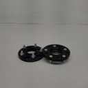 Customadeonly 2 Pieces 0.59" 15mm Black Hub Centric Wheel Spacers Adapters Bolt Pattern 5x114.3 Center Bore 64.1mm Fits Honda Acura