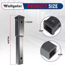 12 inch Hitch Extension Receiver 2 inch 5/8 inch Pin Hole 4000 LBS Tow Capacity 84433 Black