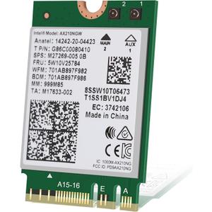 Intel AX210 Tri-Band Wi-Fi 6E Bluetooth 5.3 Network Card for Notebook