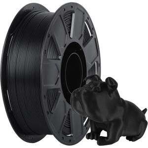 Creality 3D Printer Filament 1.75mm, Ender PLA Filament No-Tangling Smooth Printing Without Clogging No Warping, Fit Most FDM 3D Printers, 1kg Spool, Dimensional Accuracy +/- 0.02mm, Black
