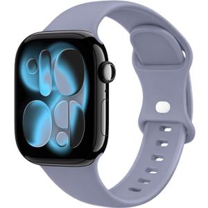 4 x STG Sport Silicone Bands Compatible with Apple Watch Band Ultra 3/2/1 49mm, Series 11/10 46/42mm, 9/8/7 45/41mm, SE 6/5/4 44/40mm, 3/2/1 42/38mm S/M M/L for Women Men