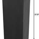 Safco Trash Can Liner for 21 Gallon Garbage Cans, Plastic Insert Easy to Remove and Clean, Black