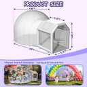 10FT Clear TPU Inflatable Bubble House Dome Tent with Tunnel - Bubble House Dome Inflatable, Ideal for Fun Events and Parties, Durable Inflatable Bubble House, Easy Setup (Silvery, 10FT)