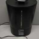 Coolfiqu 6L Humidifiers for Bedroom Large Room Home, Cool and Warm Humidifier for Baby and Plants Hot Mist Top Fill Desk Humidifiers Oil Diffuser, Quiet, Adjustable Mist,360Nozzle-Blac