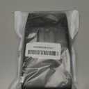 Ykooe Holster Compatible with iPhone 16 15 14 13 12 Pro Galaxy S25 S24 S23 S22 S21 S20, Nylon Cell Phone Belt Holder Case with Clip and Leather Card Pouch for Men, Black -M